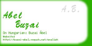 abel buzai business card