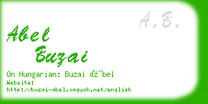 abel buzai business card